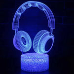 Gamer Headphone LED Desk Lamp